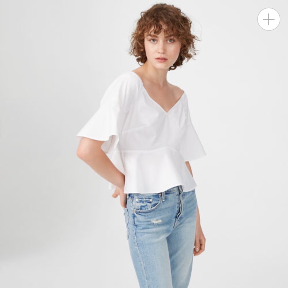 Club Monaco White Ulmera Top